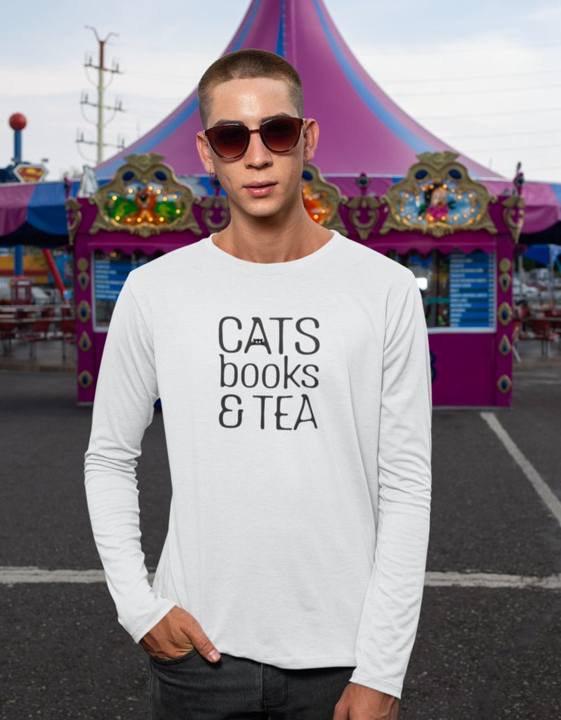 CATS Books &TEA | Men's Full Sleeve T-Shirt