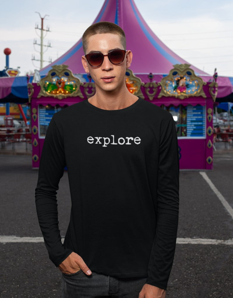 Explore Travel | Men's Full Sleeve T-Shirt