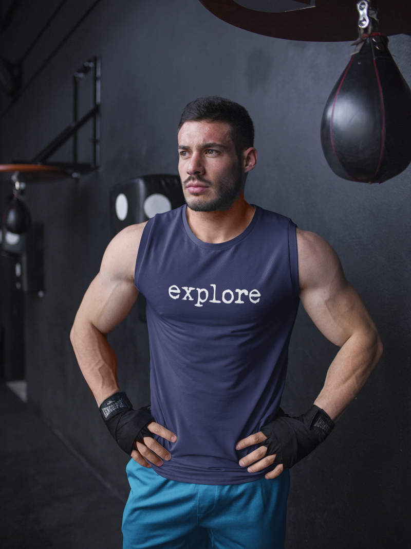 Explore Travel | Men's Gym Vest Sleeveless