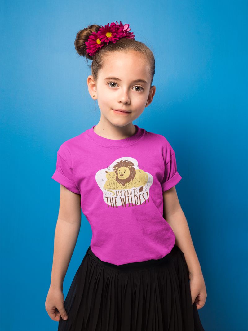 Wildest Dad T-shirt half sleeve | Girls
