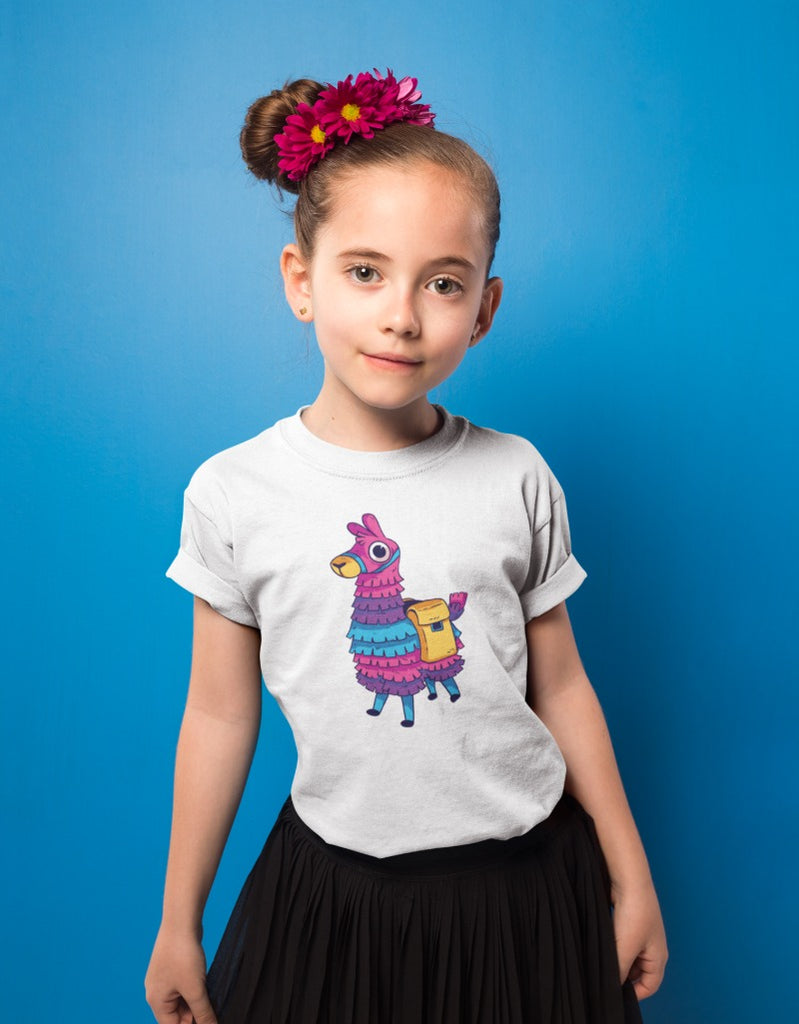 Game llama T-shirt half sleeve | Girls
