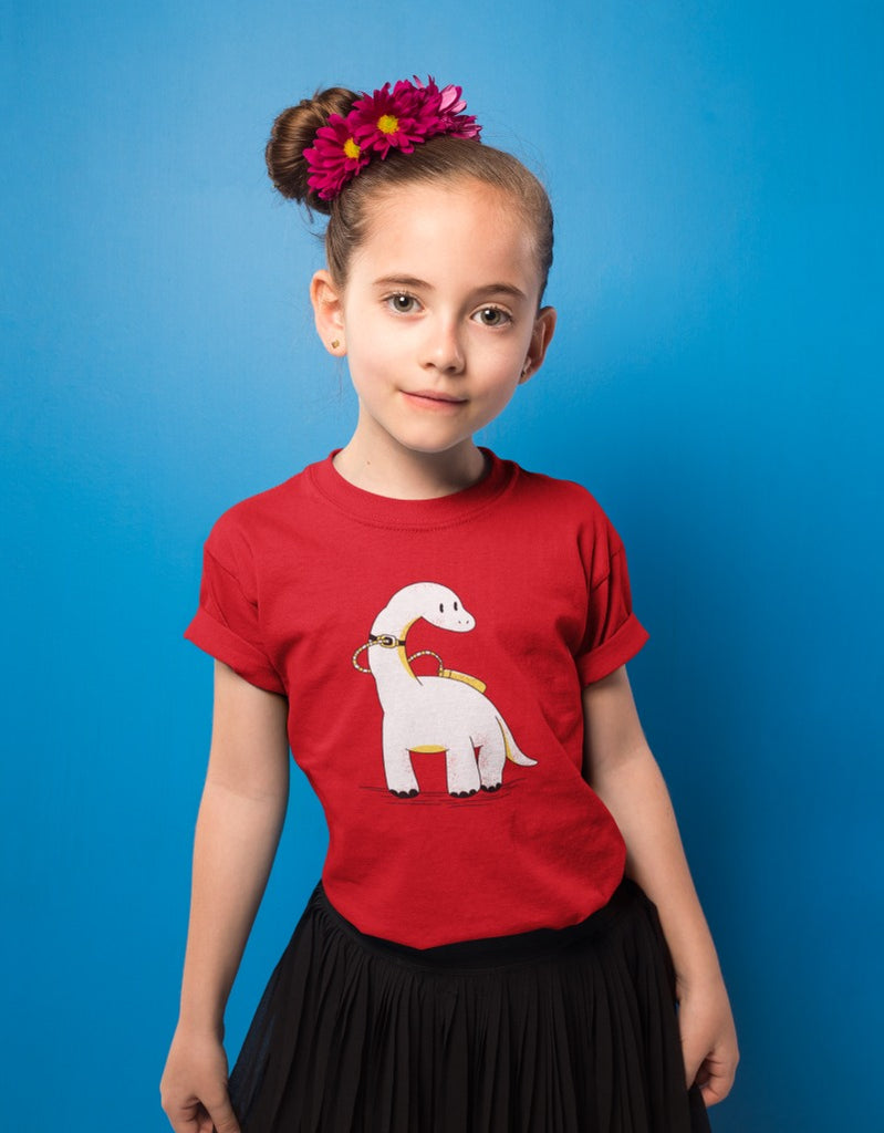 Dinosaur Trach Tube T-shirt half sleeve | Girls