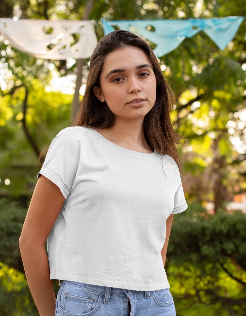 Plain White | Crop Tops