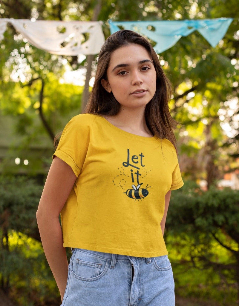 Let It Bee | Crop Tops