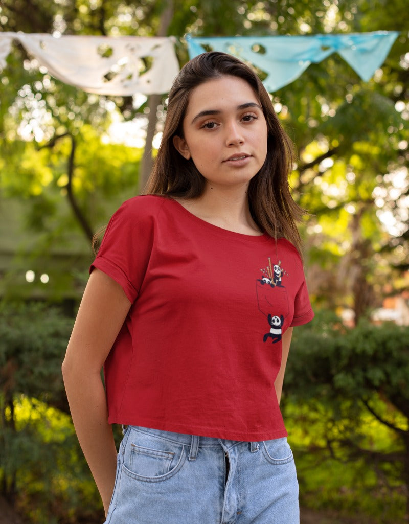 Pocket Panda | Crop Tops