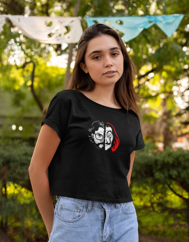 CasadePapel Faces | Crop Tops
