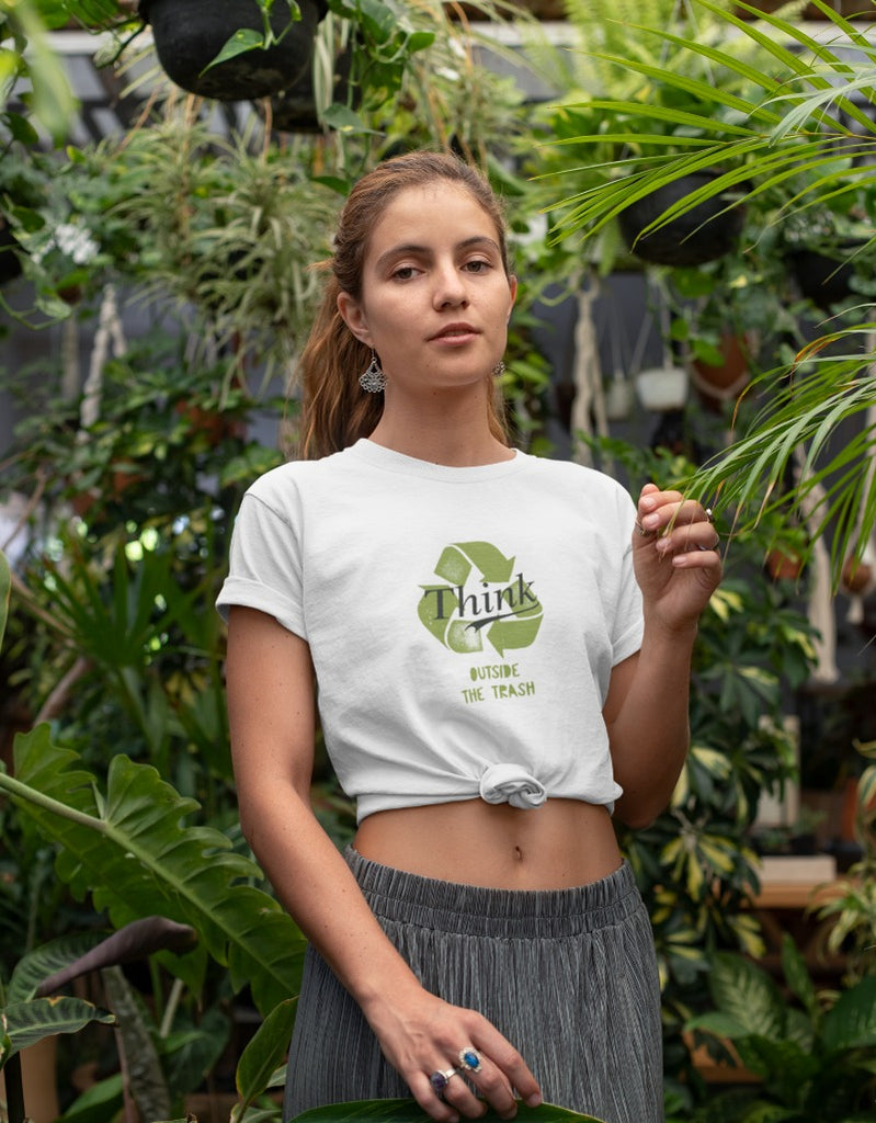 Think Outside The Trash Trippy |Unisex T-Shirt