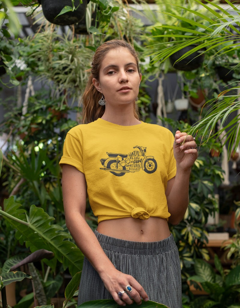 Made Like a Gun Goes Like a Bullet Biker Travel | Unisex T-Shirt