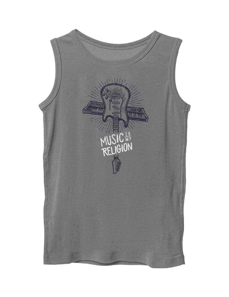 Music is my Religion | Men's Gym Vest Sleeveless