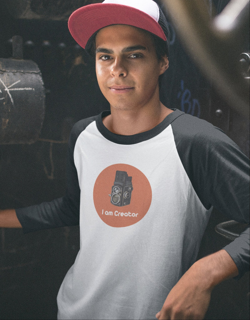 I am Creator Photography | Men's Raglan T-Shirts