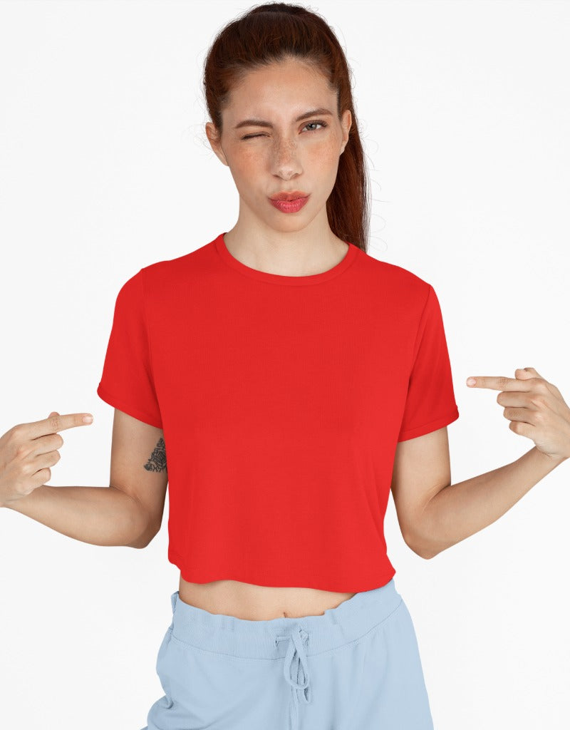 Plain Red | Crop Tops