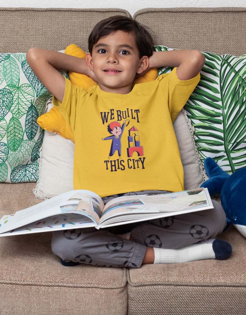 We Built This City tshirt for Kids | Boys