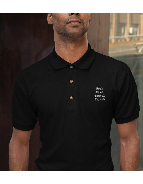 Work Save Travel Repeat | Polo T-Shirts