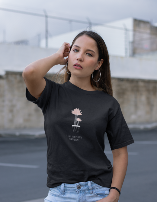 I like plants better than people Women power | Unisex T-Shirt