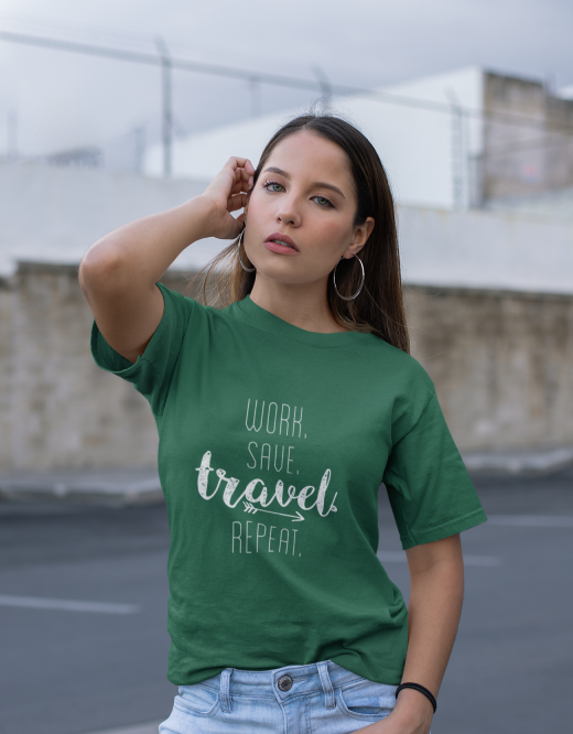 Work Save Travel Repeat |Unisex T-Shirt