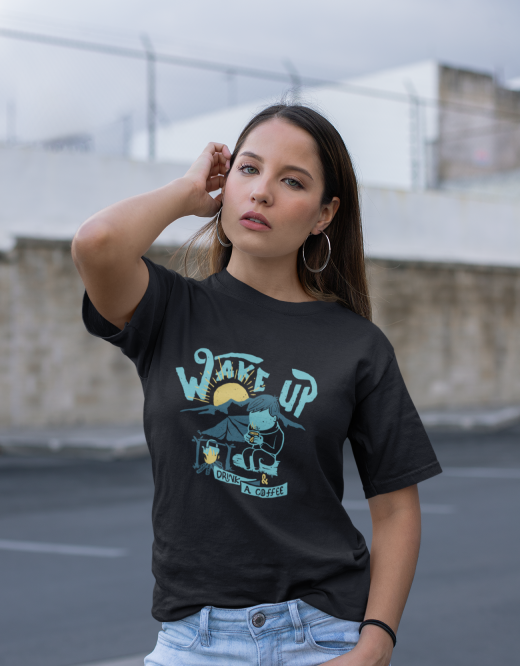 Wake up and Drink a Coffee Travel |Unisex T-Shirt