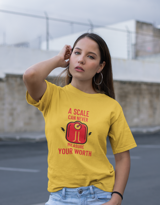 A Scale Can Never Measure Your Worth Women power | Unisex T-Shirt