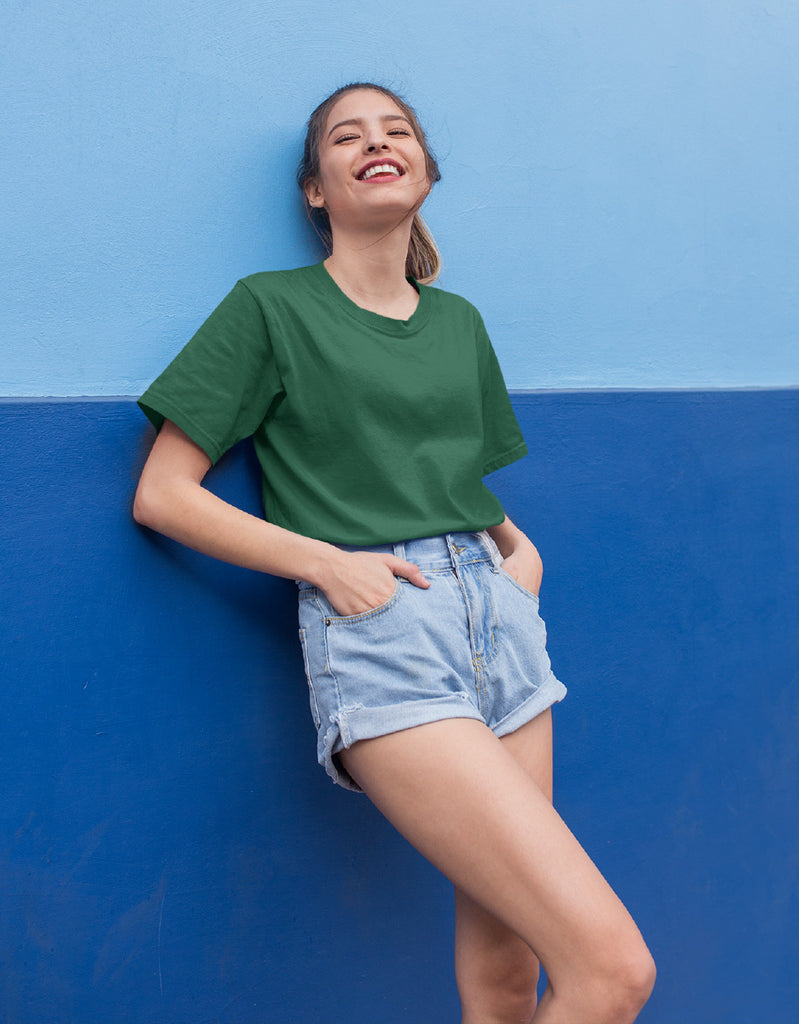 Plain Bottle Green |Unisex T-Shirt