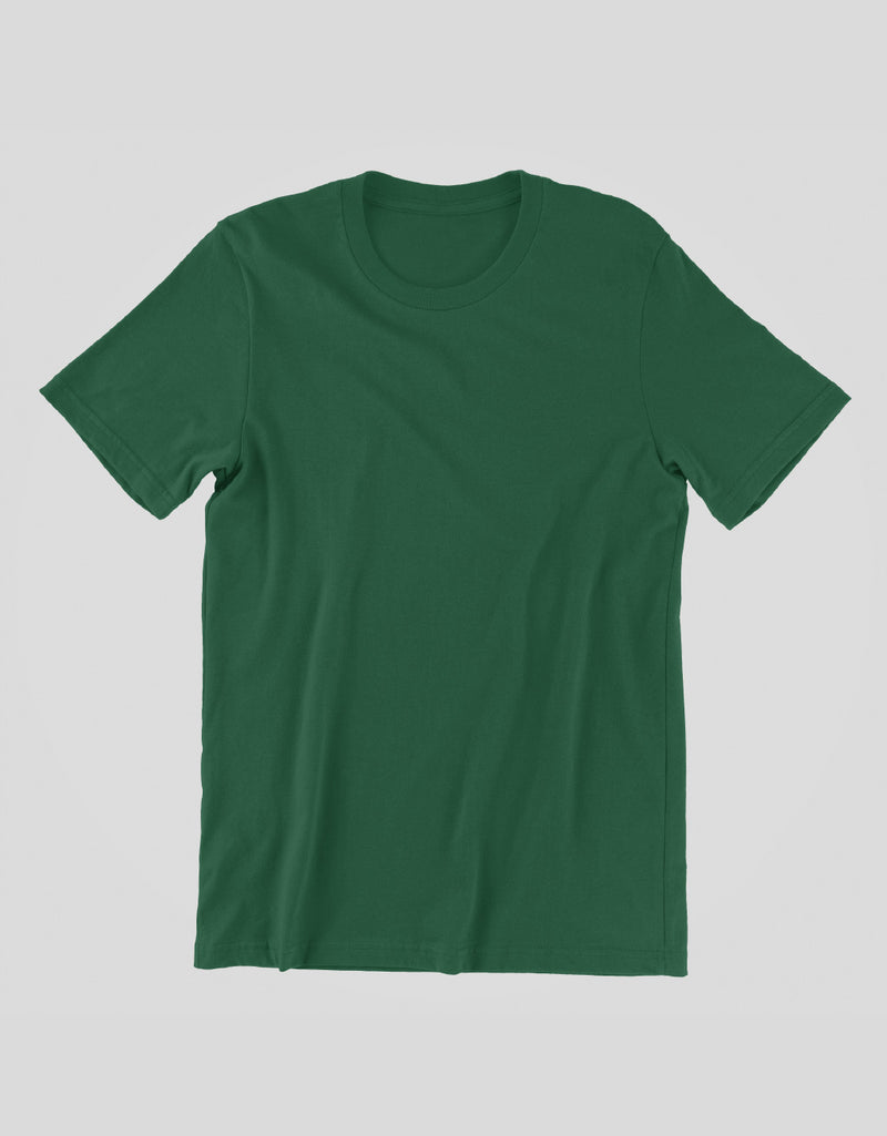 Solid Bottle Green |Unisex T-Shirt