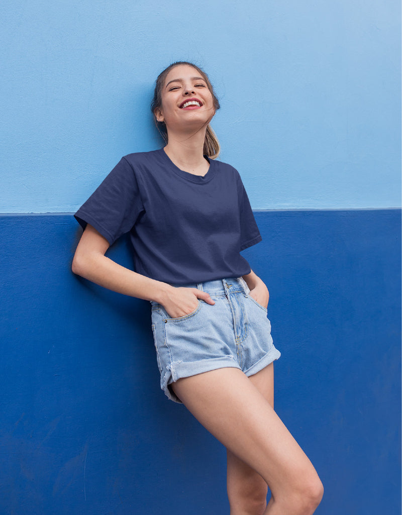 Plain Navy Blue |Unisex T-Shirt