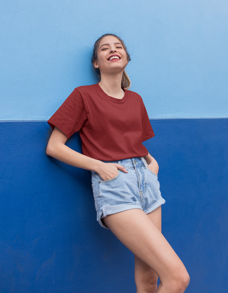 Plain Maroon |Unisex T-Shirt