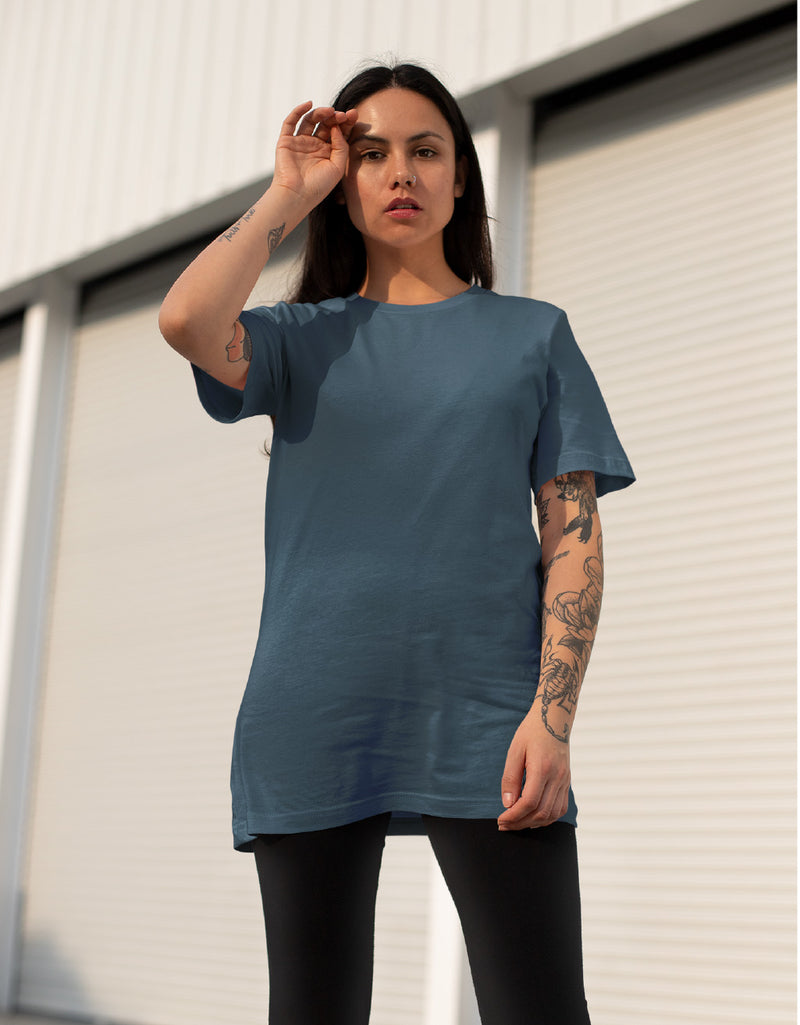 Solid Petrol Blue |Unisex T-Shirt